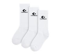 Socken CONVERSE "CHU 3PK LIGHTWEIGHT COTTON CRE", Damen, Gr. L, weiß, Obermaterial: 60% Baumwolle, 36% Polyester, 4% Elasthan, Socken Socken, im 3er-Pack, weiches Strickmaterial, atmungsaktive Zehenpa