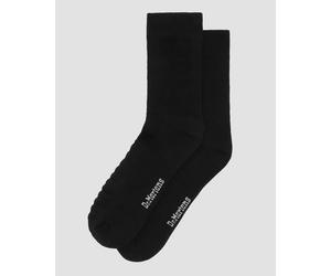 Socken DR. MARTENS "Double Doc Sock", Mädchen, Gr. 42-48, schwarz, Baumwolle, Socken Socken, mit verstärktem Fersen- und Zehenbereich (98455667-42) schwarz