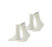 Esprit Socken Basic Pure 2er Pack – hoher Baumwollanteil – Off-White (2040) 35-38