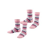 Socken ESPRIT "Playful Stripe", Mädchen, Gr. 31-34, bunt (orchid), Baumwollmischung, gestreift, normal, Socken Socken, mit Streifen, Cotton-Mix, elastisches Bündchen (57788260-31) orchid