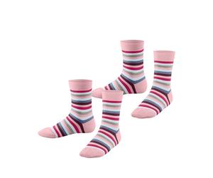 Socken ESPRIT "Playful Stripe", Mädchen, Gr. 31-34, bunt (orchid), Baumwollmischung, gestreift, normal, Socken Socken, mit Streifen, Cotton-Mix, elastisches Bündchen (57788260-31) orchid