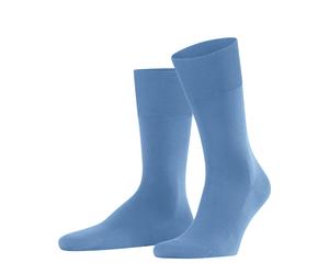Socken FALKE "ClimaWool", Herren, Gr. 39-40, blau (cornflower blau), Materialmix, unifarben, Socken Socken, aus klimaregulierender Wolle-Lyocell Mischung atmungsaktiv (26582401-39) cornflower blau