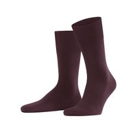 Socken FALKE "ClimaWool", Herren, Gr. 45-46, rot (barolo), Materialmix, unifarben, Socken Socken, aus klimaregulierender Wolle-Lyocell Mischung atmungsaktiv (49363720-45) barolo