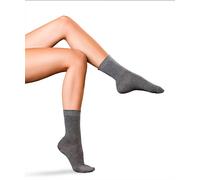 Socken FALKE "No. 1 Finest Cashmere", Damen, Gr. 37-38, grau (light graumeliert (3390)), Obermaterial: 85% Kaschmir WS. 15% Polyamid PA., Socken Socken (77285422-37) light graumeliert (3390)