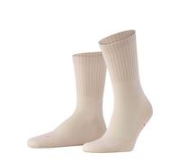 Socken FALKE "Run Rib Crew", Mädchen, Gr. 35-36, beige (cream (4011)), Obermaterial: 70% Baumwolle CO. 28% Polyamid PA. 2% Elasthan EL., glatt, Socken Socken (12010214-35) cream (4011)