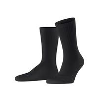 Socken FALKE "Run Rib Crew", Mädchen, Gr. 35-36, schwarz (schwarz (3000)), Obermaterial: 70% Baumwolle CO. 28% Polyamid PA. 2% Elasthan EL., glatt, Socken Socken (10880140-35) schwarz (3000)
