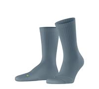 Socken FALKE "Run Rib Crew", Mädchen, Gr. 37-38, blau (monument (6592)), Obermaterial: 70% Baumwolle CO. 28% Polyamid PA. 2% Elasthan EL., glatt, Socken Socken (14301832-37) monument (6592)