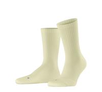 Socken FALKE "Run Rib Crew", Mädchen, Gr. 42-43, beige (tender yel (1110)), Obermaterial: 70% Baumwolle CO. 28% Polyamid PA. 2% Elasthan EL., glatt, Socken Socken (25497053-42) tender yel (1110)