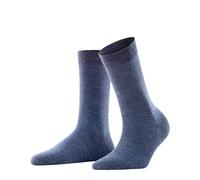 Falke Damen Socken Softmerino Wolle/Baumwolle Dunkelblau Melange Größe 35-36