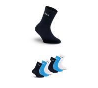 Socken FILA, Damen, Gr. 31-34, ocean, Baumwollmischung, Socken Socken, breites Rippenbündchen, Cotton-Mix, Unisex (50071269-31) ocean