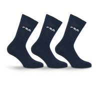 Socken FILA, Damen, Gr. 35-38, blau (321, navy), Baumwollmischung, elastisch, Socken Socken, mit feinem Rippenbündchen (50045428-35) 321, navy
