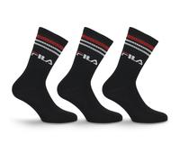 Socken FILA, Herren, Gr. 35-38, schwarz, Baumwollmischung, elastisch, Socken Socken, breites Rippenbündchen, Logoschriftzug, Cotton-Mix (44453112-35)
