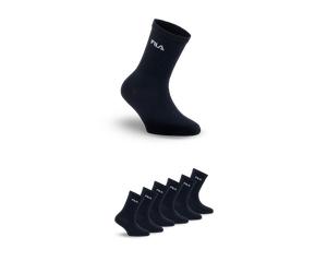 Socken FILA, Herren, Gr. 35-38, schwarz, Baumwollmischung, Socken Socken, breites Rippenbündchen, Cotton-Mix, Unisex (50038749-35) schwarz