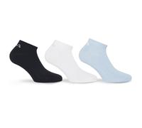 Socken FILA "UNISEX INVISIBLE PLAIN SOCKS", Damen, Gr. 43-46, blau (sky), Baumwolle, Elasthan, Polyester, elastisch, Socken Socken, mit eingestricktem Logo an der Ferse (11608522-43)