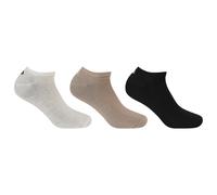 Socken FILA "UNISEX INVISIBLE PLAIN SOCKS", Damen, Gr. 43-46, mocha mousse, Baumwolle, Elasthan, Polyester, elastisch, Socken Socken, mit eingestricktem Logo an der Ferse (69182617-43) mocha mousse