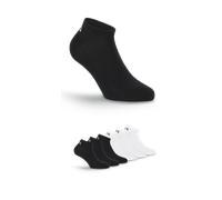 Socken FILA "UNISEX INVISIBLE PLAIN SOCKS", Gr. 39-42, schwarz-weiß (schwarz, weiß), Baumwolle, Elasthan, Polyester, unifarben, elastisch, Socken Socken, mit eingestricktem Logo (35313516-39) schwarz,