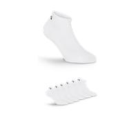 Socken FILA "UNISEX INVISIBLE PLAIN SOCKS", Gr. 39-42, weiß (6x weiß), Baumwolle, Elasthan, Polyester, uni, elastisch, Socken Socken, mit eingestricktem Logo (93087420-39) 6x weiß