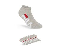 Socken FILA "UNISEX INVISIBLE SOCKS", Damen, Gr. 39-42, grau, Baumwollmischung, normal, Socken Socken, großer Markenschriftzug seitlich (71057403-39) grau