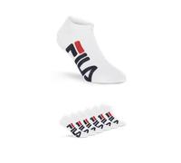 Socken FILA "UNISEX INVISIBLE SOCKS", Herren, Gr. 35-38, weiß, Baumwollmischung, unifarben mit Farbeinsatz, normal, Socken Socken, großer Markenschriftzug seitlich (42866901-35) weiß