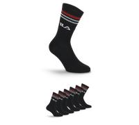 Socken FILA "UNISEX LIFESTYLE PLAIN SOCKS", Damen, Gr. 35-38, schwarz, Baumwollmischung, unifarben, normal, Socken Socken, mit Logo-Schriftzug (98028215-35)