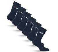 Socken FILA "UNISEX LIFESTYLE PLAIN SOCKS", Herren, Gr. 35-38, blau (321, navy), Baumwollmischung, normal, Socken Socken, mit eingestrickem Logo (74810464-35) 321, navy