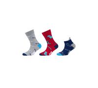 Socken FUN SOCKS "3er Pack", Mädchen, Gr. 23-28, grün (dino), 70% Baumwolle, 28% Polyester, 2% Elasthan, gemustert, Socken Socken (87937764-23) dino