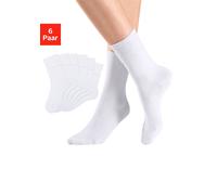 Socken H.I.S Gr. 35-38, weiß (6 x weiß) Damen Socken (837531-35) 6 x weiß