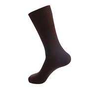 Socken Herren 43-46 Kurz Herrensocken und Winter lange Röhrensocken gekämmte Baumwolle Herrensocken Strumpfhose Ohne Laufmaschen (Coffee, L)