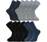 Socken Herren und Damen 12-Paar Pack, Komfort Business Socken, Atmungsaktive Baumwollsocken , Freizeitsocken Schwarz,Grau,Blau 39-42 | 43-46, Farbe:12 Paar | Schwarz/Grau/Anthrazit/Blau, Größe:39-42