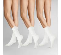 Socken HUDSON "EASY³ 3-PACK", Damen, Gr. 39-42, weiß, Baumwollmischung, normal, Socken Socken, bequemer Komfortbund (42720967-39) weiß