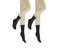 Hudson Damen Socken Only 2-Pack druckfreier Bund Black 0005 35-38