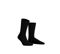 Hudson Herren Socken Relax Cotton – 3er Pack, druckfreier Bund – Schwarz 43-44 (HU-0005)