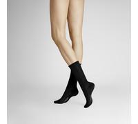 Socken HUDSON "RELAX FINE", Damen, Gr. 35-38, schwarz, Obermaterial: 65% Baumwolle, 32% Polyamid, 3% Elasthan, normal, Socken Socken, Baumwoll-Mix, softe Qualität mit modernem Rollrand (93591737-35) s