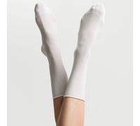 Socken HUDSON "RELAX FINE", Damen, Gr. 39-42, weiß, Obermaterial: 65% Baumwolle, 32% Polyamid, 3% Elasthan, normal, Socken Socken, Baumwoll-Mix, softe Qualität mit modernem Rollrand (48938144-39) weiß