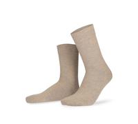 Socken HUDSON "RELAX WOOLMIX CLIMA", Herren, Gr. 39-42, beige (beigemeliert), Obermaterial: 53% Baumwolle, 42% Schurwolle, 4% Polyamid, 1% Elasthan, Socken Socken, Herren Socken aus einem Mix aus Baum