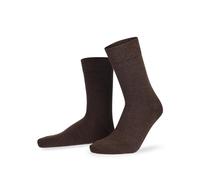 Hudson Herren Socken Relax Woolmix Clima – klimaregulierend – 3er Pack 43-46 Braun mel.