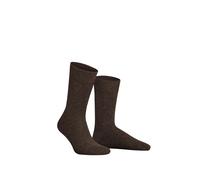Socken HUDSON "Socke Relax Cotton", Herren, Gr. 47-48, schwarz (braunmeliert 0763), Obermaterial: 97% Baumwolle CO. 3% Elasthan EL., Socken Socken (79164055-47) braunmeliert 0763