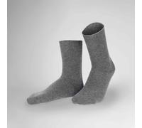 Hudson Herren Socken Relax Soft 0550 – druckfreier Bund – Grau-mel. 43-46