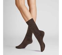 Hudson Damen Socken Winter Plait weich Brownmel. 0763 35-38