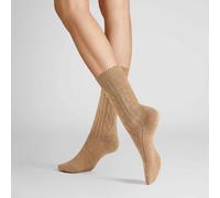 Hudson Damen Socken Winter Plait weich Beigemel. 0723 39-42