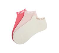 Socken HUGO UNDERWEAR "3P AS UNI CC W", Damen, Gr. 39-42, open miscellaneous 969, Baumwollmischung, unifarben, elastisch, Socken Socken, mit kontrastfarbenen Logoschriftzug (87355137-39) open miscella