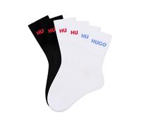 Socken HUGO UNDERWEAR "6P QS RIB LOGO CC", Jungen, Gr. 43-46, open miscellaneous 966, Baumwollmischung, elastisch, Socken Socken, mit eingestricktem HUGO Logo (53799103-43) open miscellaneous 966