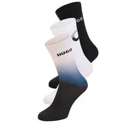Socken HUGO UNDERWEAR, Damen, Gr. 39-42, schwarz, weiß, blau, Materialmix, elastisch, Socken (75091741-39) schwarz, weiß, blau