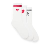 Socken HUGO UNDERWEAR, Damen, Gr. 39-42, weiß 100, Baumwollmischung, elastisch, Socken Socken (41836615-39) weiß 100