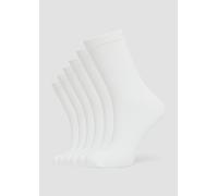 Socken S.OLIVER "Socken 6er Pack", Damen, Gr. 35/38, weiß, 78% Baumwolle, 20% Polyamid, 2% Elasthan, Socken (93432954-35) weiß