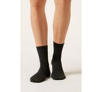 Socken In Rippstrick Mit Glitzer Schwarz TU