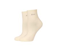Socken JOOP "2er Pack", Damen, Gr. 39-42, transparent gelb, 35% Baumwolle, 35% Modal, 28% Polyamid, 2% Elasthan, uni, Socken Socken, 2er Pack Weiche Baumwolle und Logo mit funkelnden Kristallsteinen (
