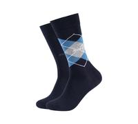 JOOP! COLLECTION Socken mit geripptem Abschluss im 2er-Pack in Marine, Größe 39-42