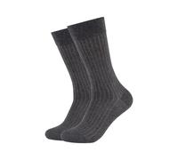 Socken JOOP "2er Pack", Herren, Gr. 39-42, schwarz (anthrazit melange), 82% Baumwolle, 16% Polyamid, 2% Elasthan, gestreift, Socken Socken (86463410-39) anthrazit melange
