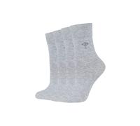 Socken JOOP "Socken 4er Pack", Damen, Gr. 39-42, fog melange, 88% Baumwolle, 9% Polyamid, 3% Elasthan, meliert, Socken Socken (20164325-39) fog melange